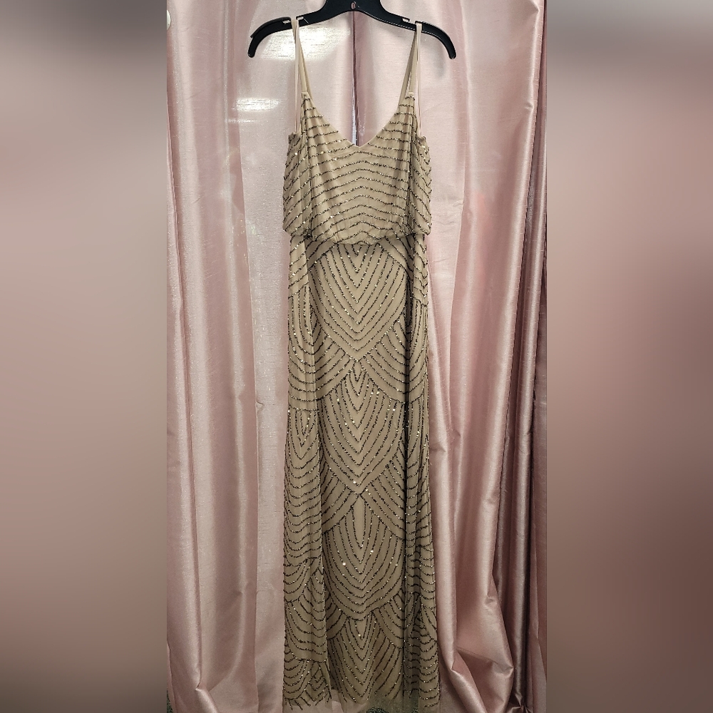 COPY - Gold beaded mother of the bride / groom slip dress